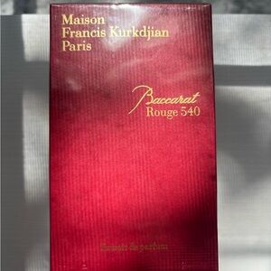 Maison Francis Kurkdjian Baccarat Rouge 540 Red and Gold Box